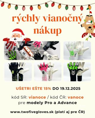 🎄Ušetri ešte 15% počas nákupov vianočných darčekov a uplatni si u nás 🎁 kód na 🧤. #brankarskerukavice #vianocnazlava...